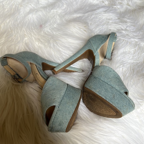 Jessica Simpson Denim Pumps - Picture 14 of 15